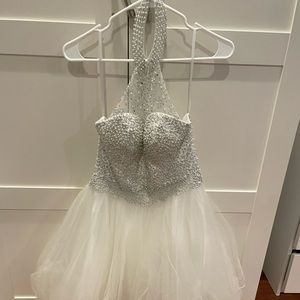 Glittery white dress